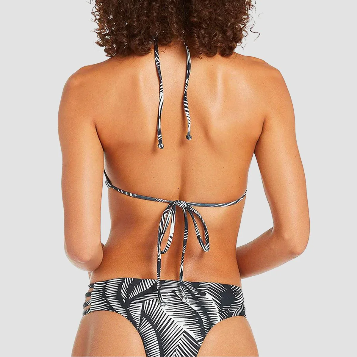 Volcom Stay Or Leaf Tri Bikini Top Black - Womens - Image 2
