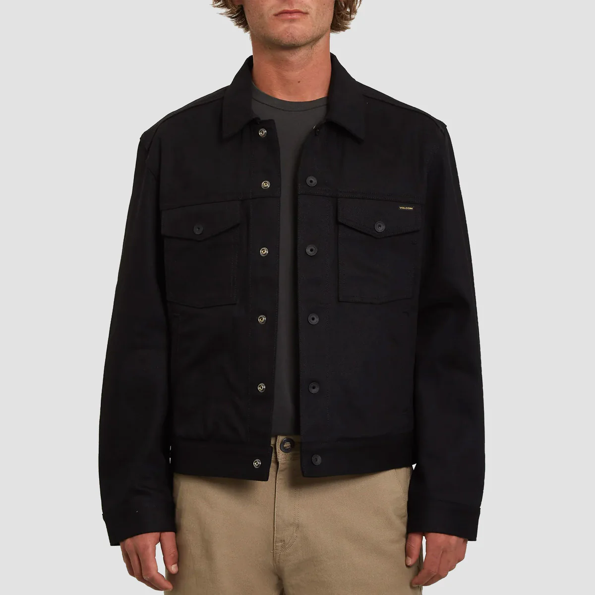 Volcom Stereostone Denim Jacket Black - Image 5