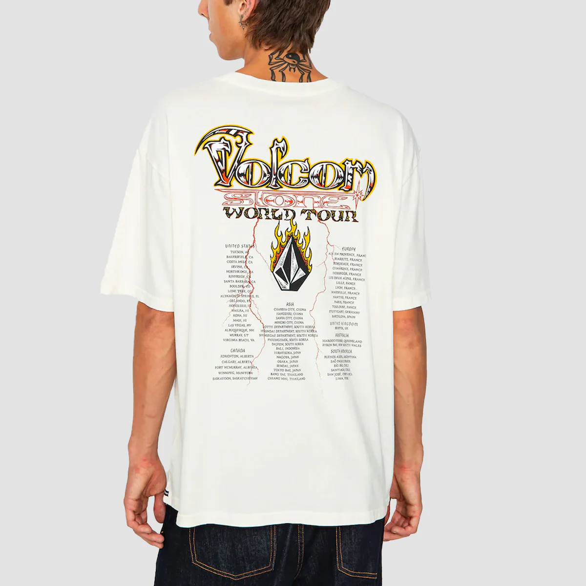 Volcom Stone Ghost T-Shirt Off White - Image 2