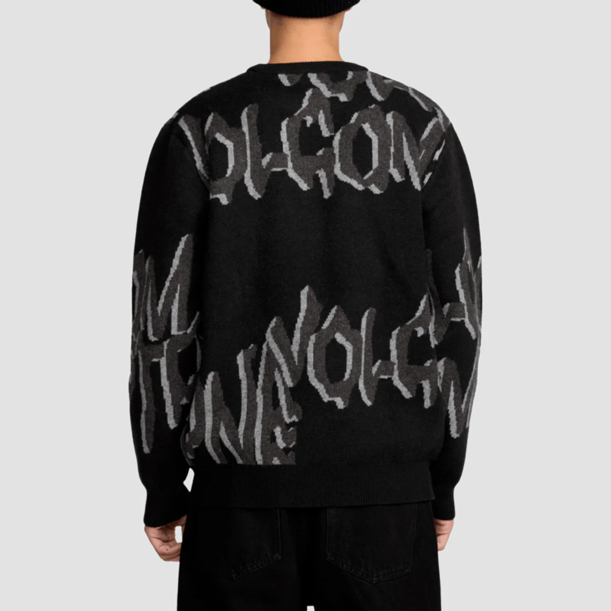 Volcom Stone Jacquard Sweater Black - Image 2