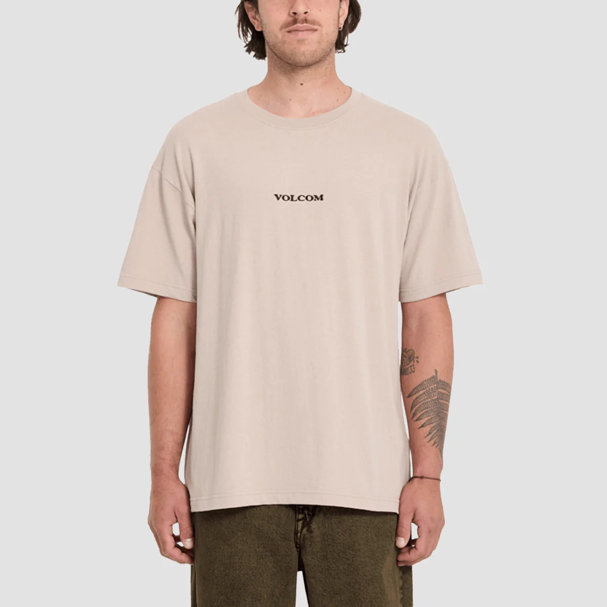 Volcom Stone Lse T-Shirt Bark Brown