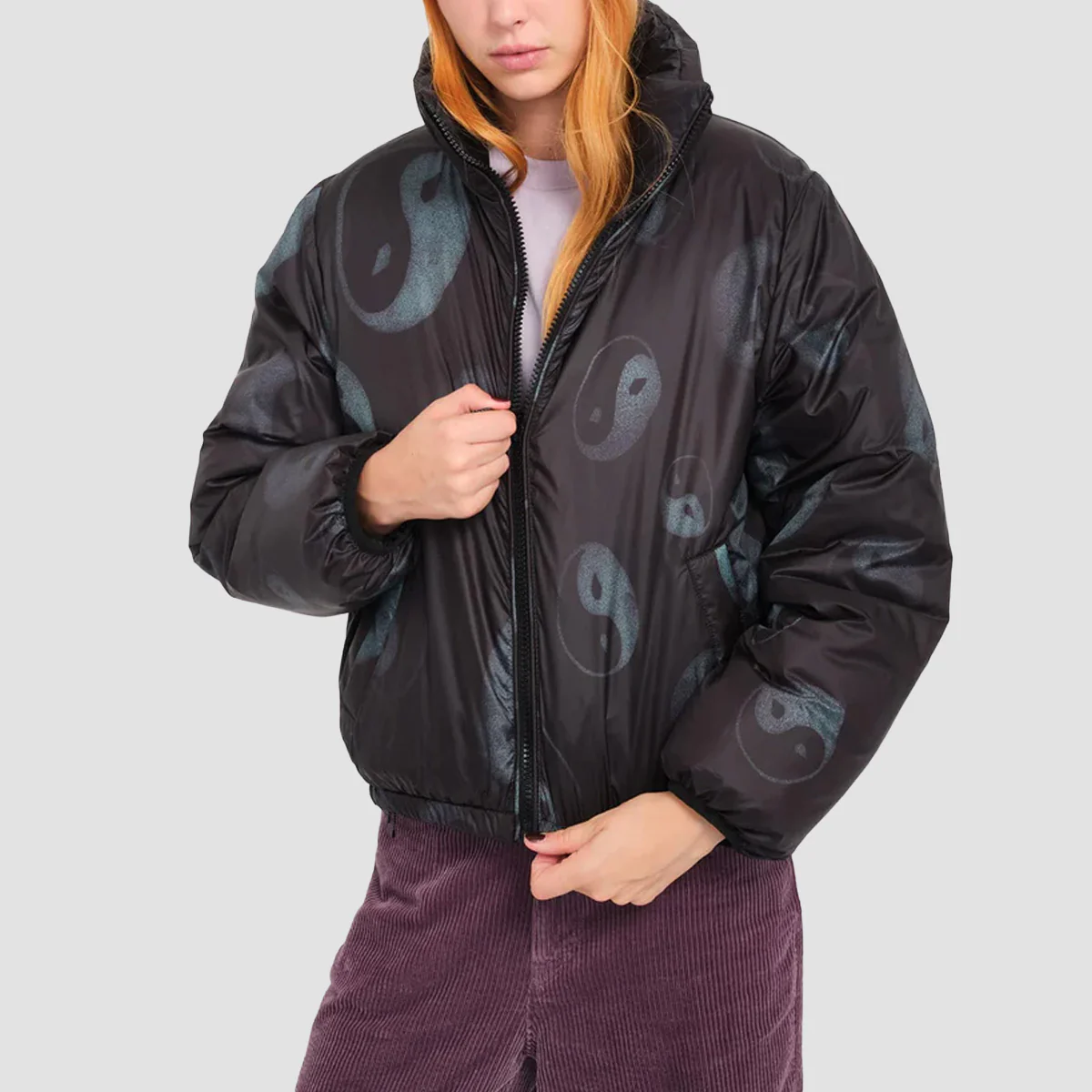 Volcom Stone Sense Reversible Puff Jacket Black - Womens - Image 2