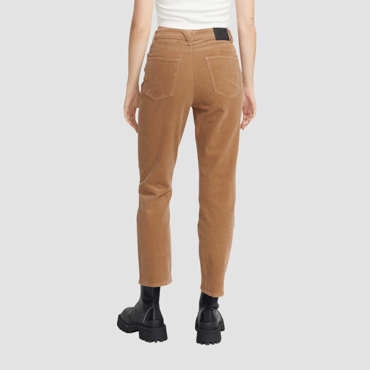 Volcom Stoned Straight Corduroy Pants Mocha - Womens - Image 2