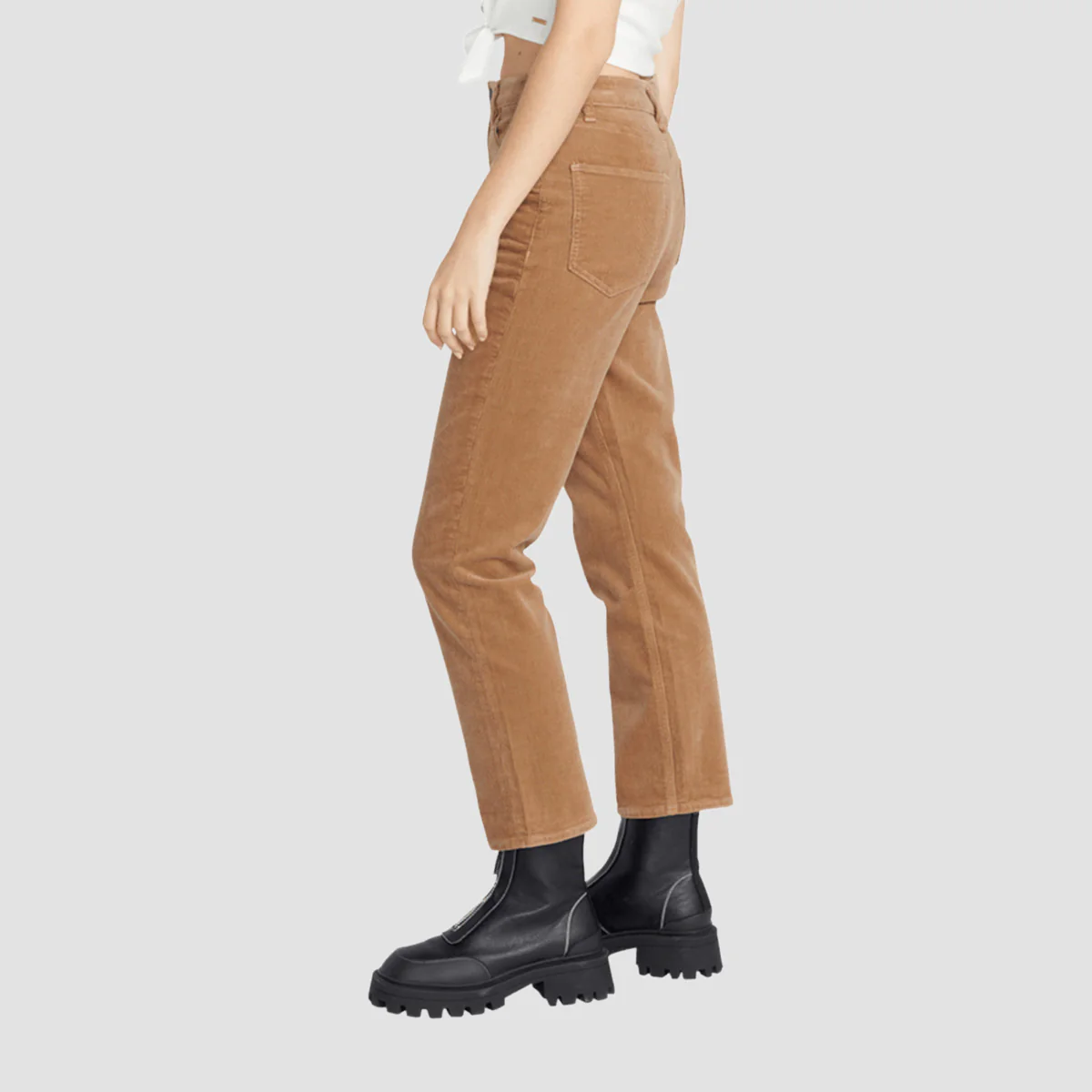Volcom Stoned Straight Corduroy Pants Mocha - Womens - Image 3