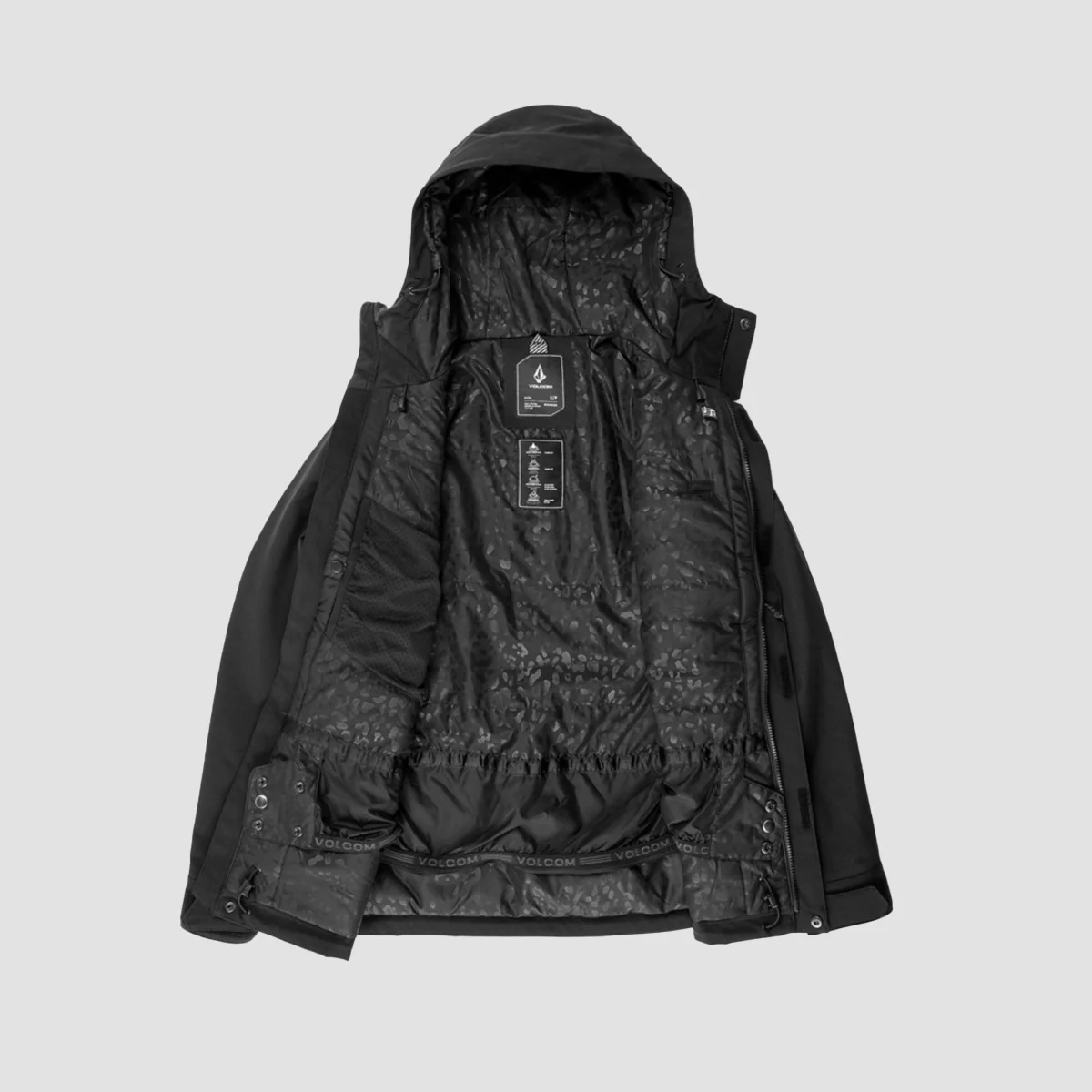 Volcom Stoney Shadow Ins Snow Jacket Black - Womens - Image 3