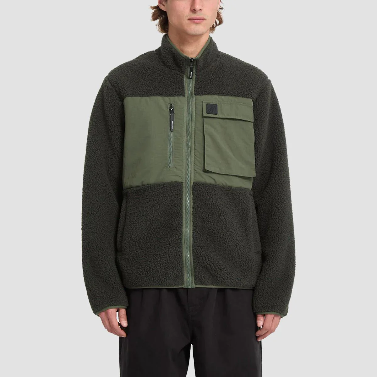 Volcom Storm Stone Zip Fleece Rinsed Black