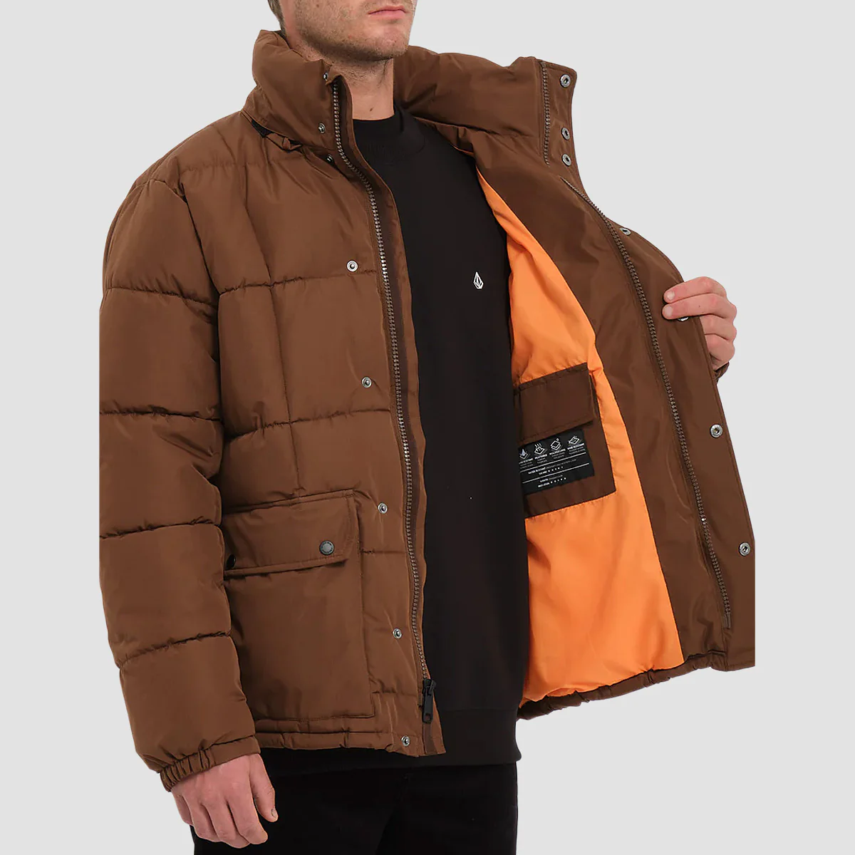 Volcom Superstoner II 5K Jacket Burro Brown - Image 3