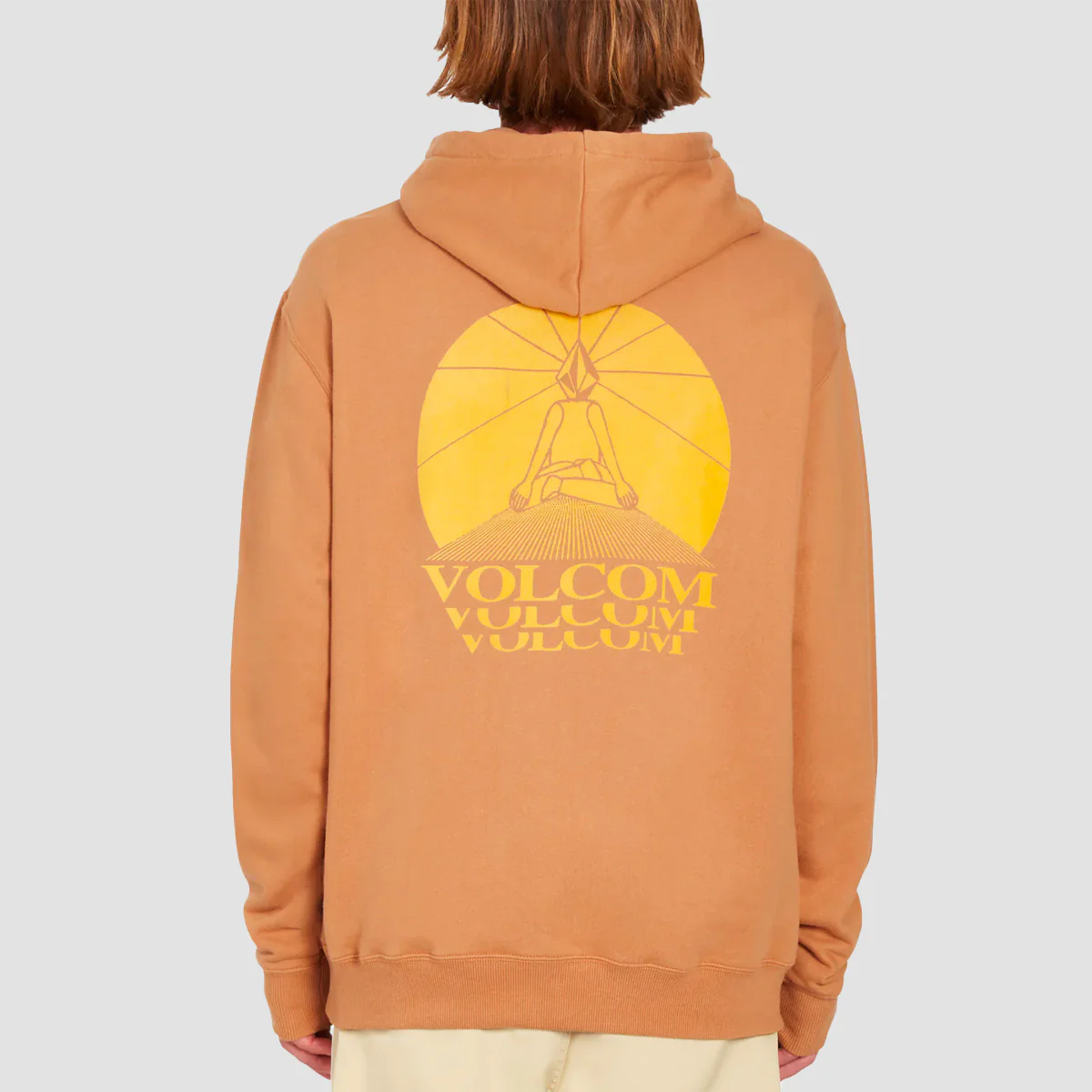 Volcom Terry Stoned Pullover Hoodie Tobacco - Image 2