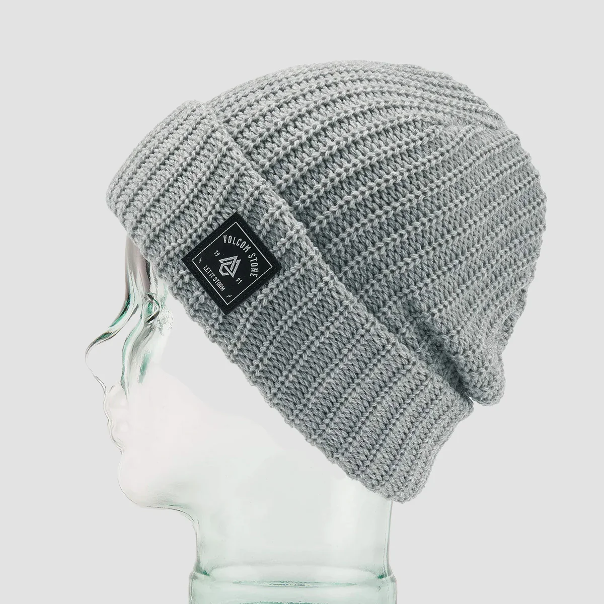 Volcom Thick Knit Beanie Heather Grey - Womens