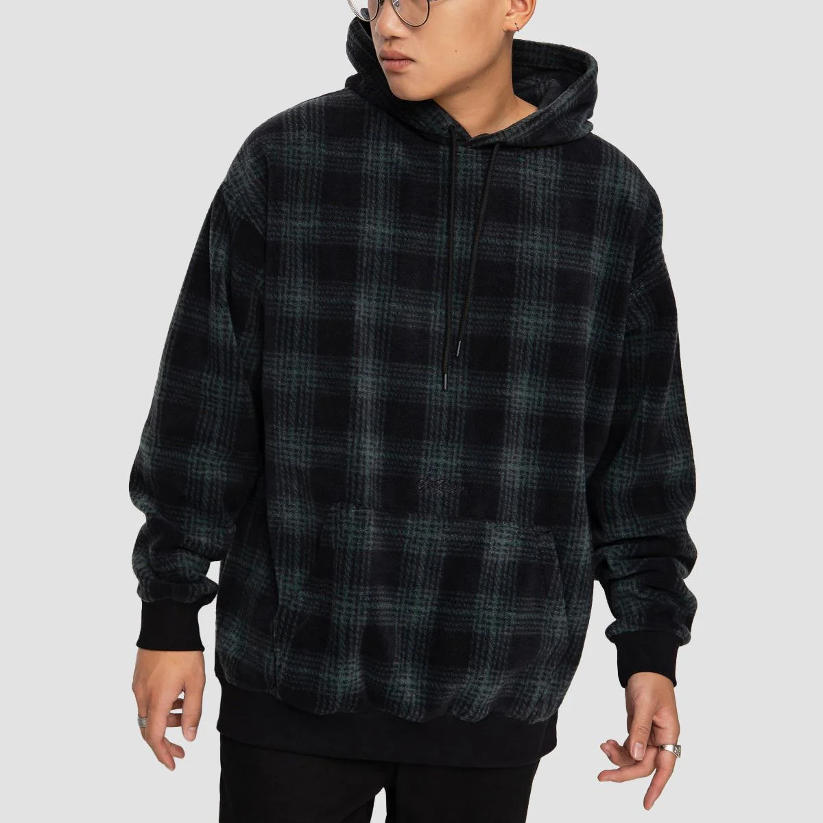 Volcom Throw Exceptions Pullover Hoodie Cedar Green