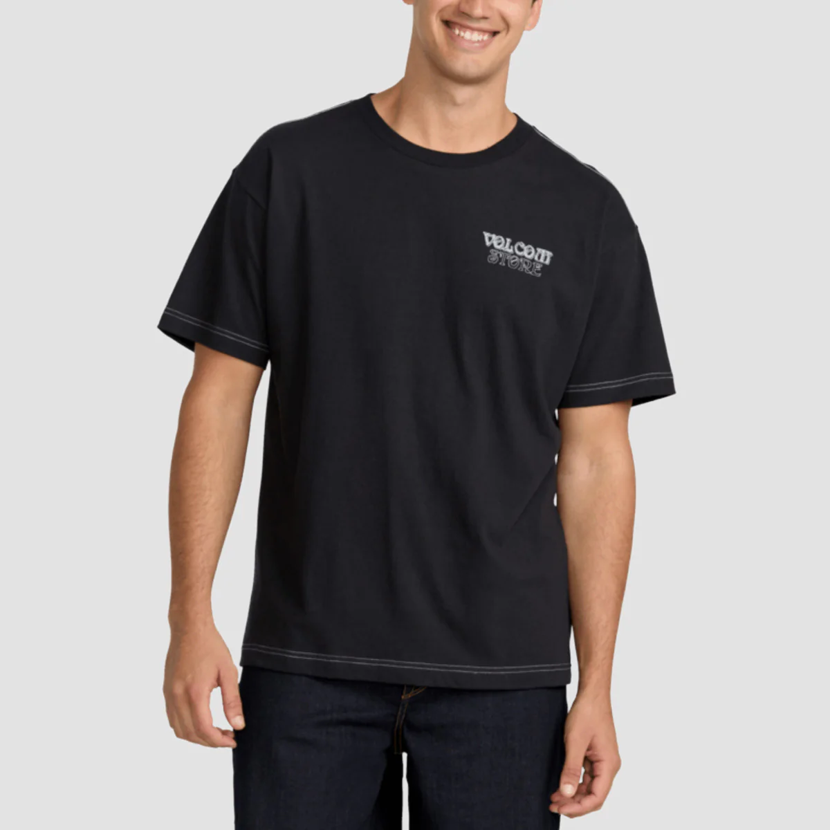 Volcom Timewave T-Shirt Antique Black - Image 2