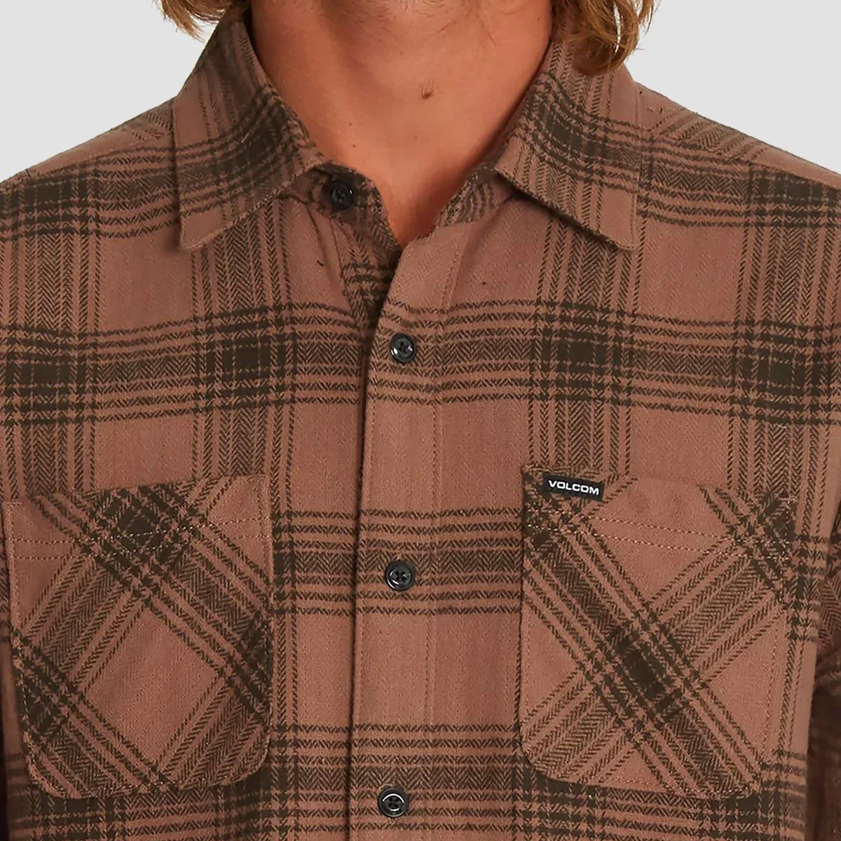 Volcom Tone Stone Longsleeve Shirt Doeskin - Image 2