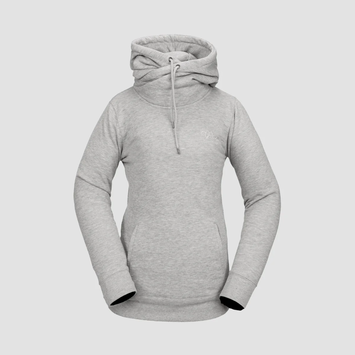 Volcom Tower Pullover Hoodie Heather Grey - Womens