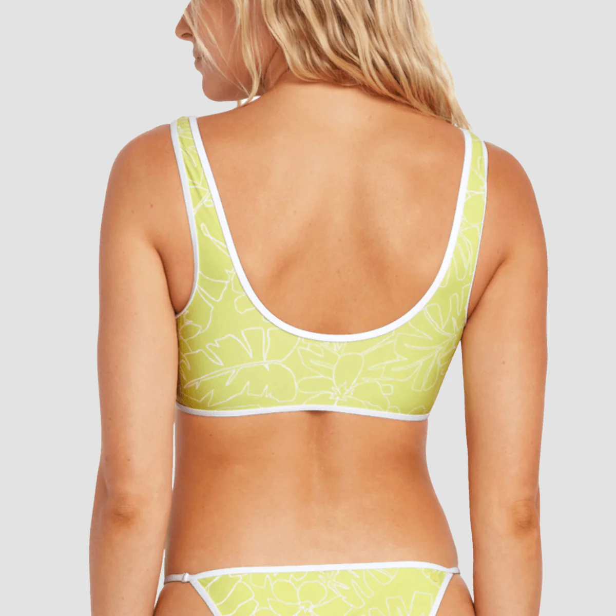 Volcom Tropicoco Reversible Crop Bikini Top Citron - Womens - Image 2