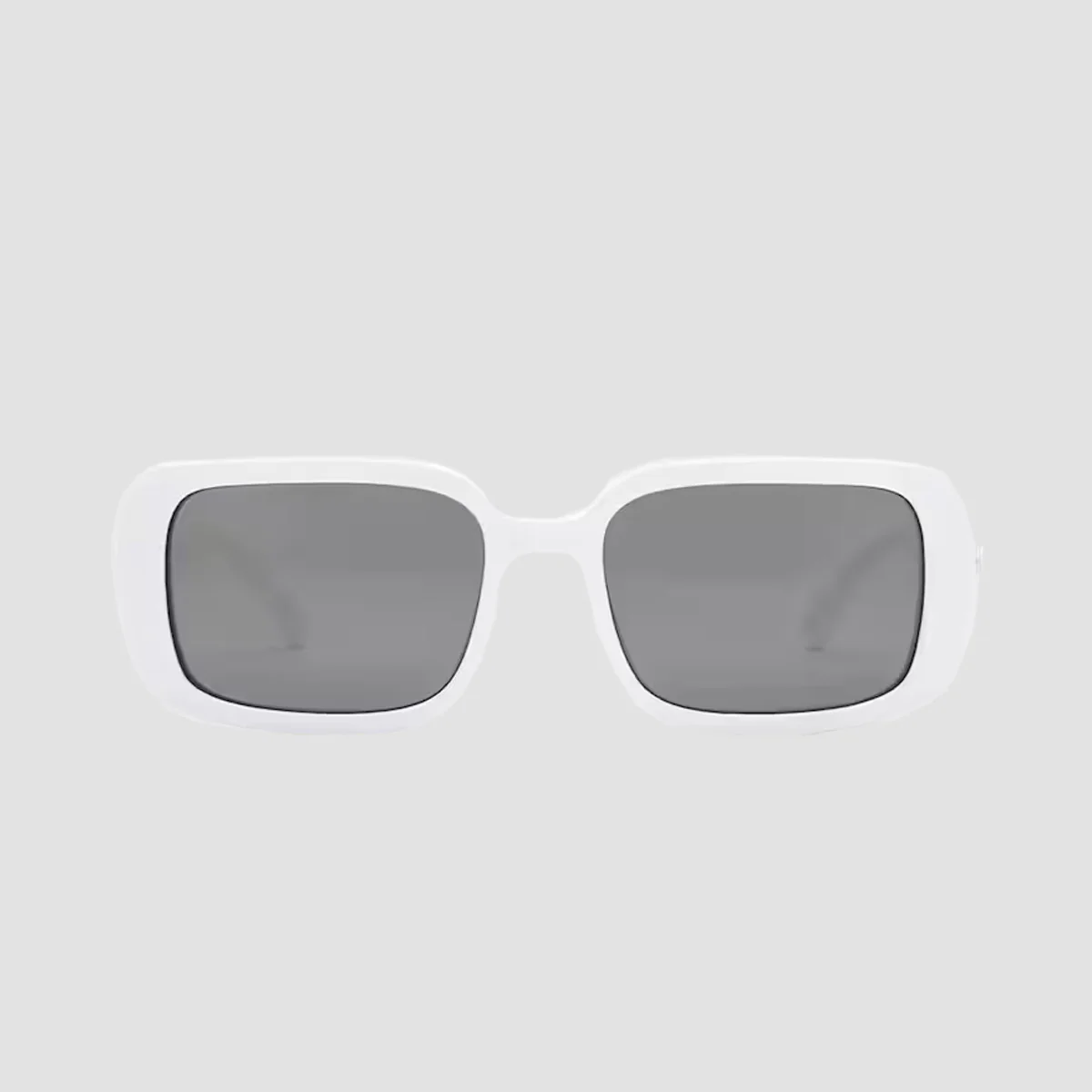 Volcom True Sunglasses Gloss White/Grey Silver Flash - Unisex - Image 2