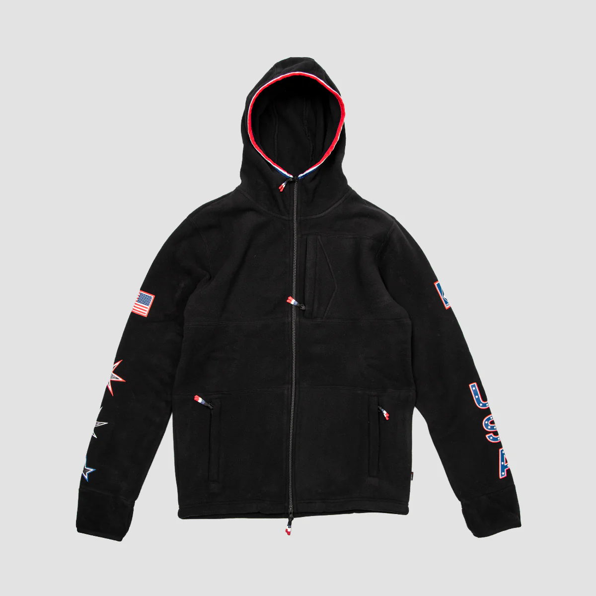 Volcom USST Polartec Fleece Zip Hoodie Ou Black