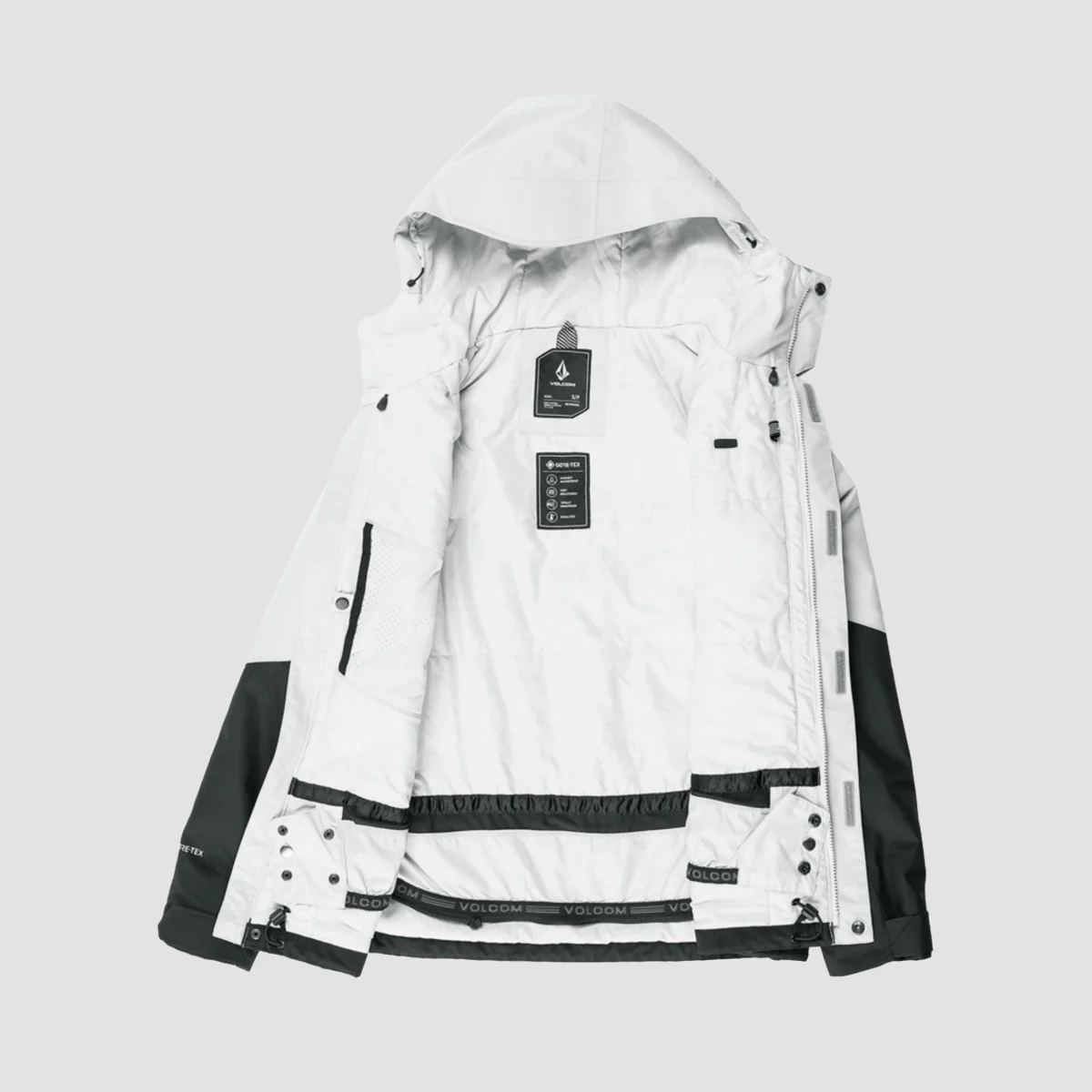 Volcom V.Co Aris Ins Gore-Tex Snow Jacket Cloud Grey - Womens - Image 3