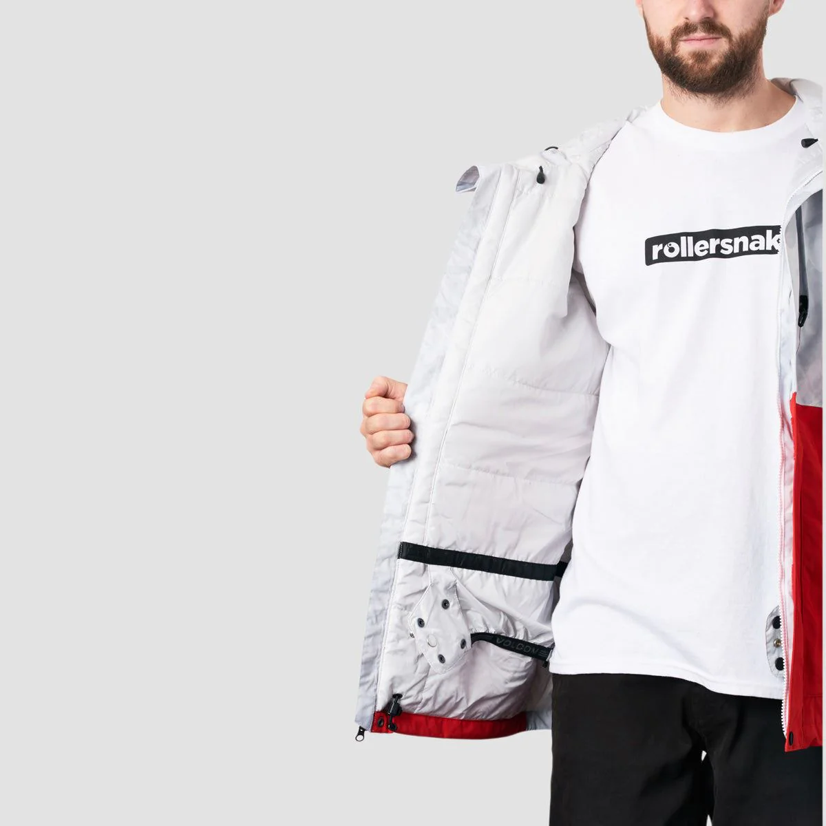 Volcom V.Co Op INS Snow Jacket White Camo - Image 5