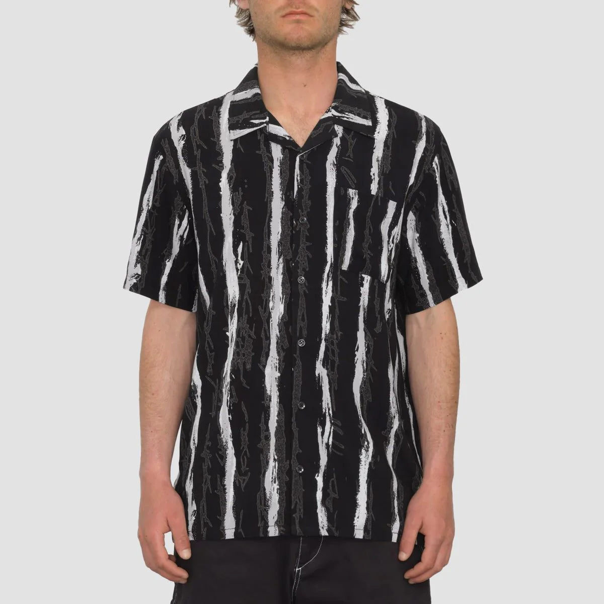 Volcom V Ent Hockey Dad Short Sleeve Shirt Stealth