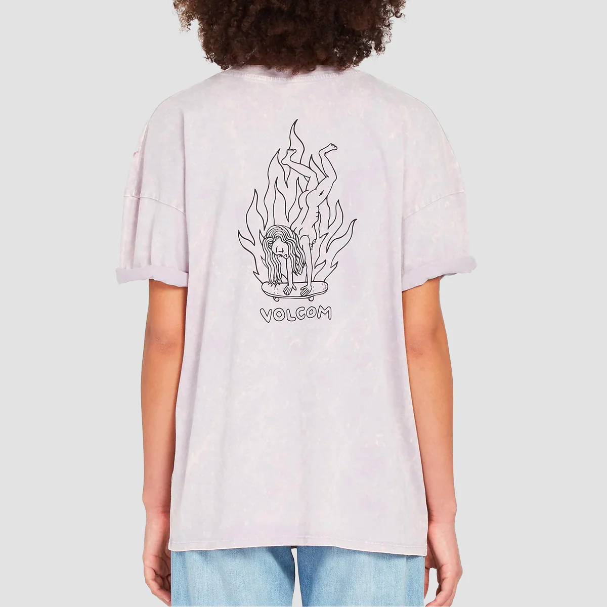 Volcom Voltrip T-Shirt Light Orchid - Womens - Image 2
