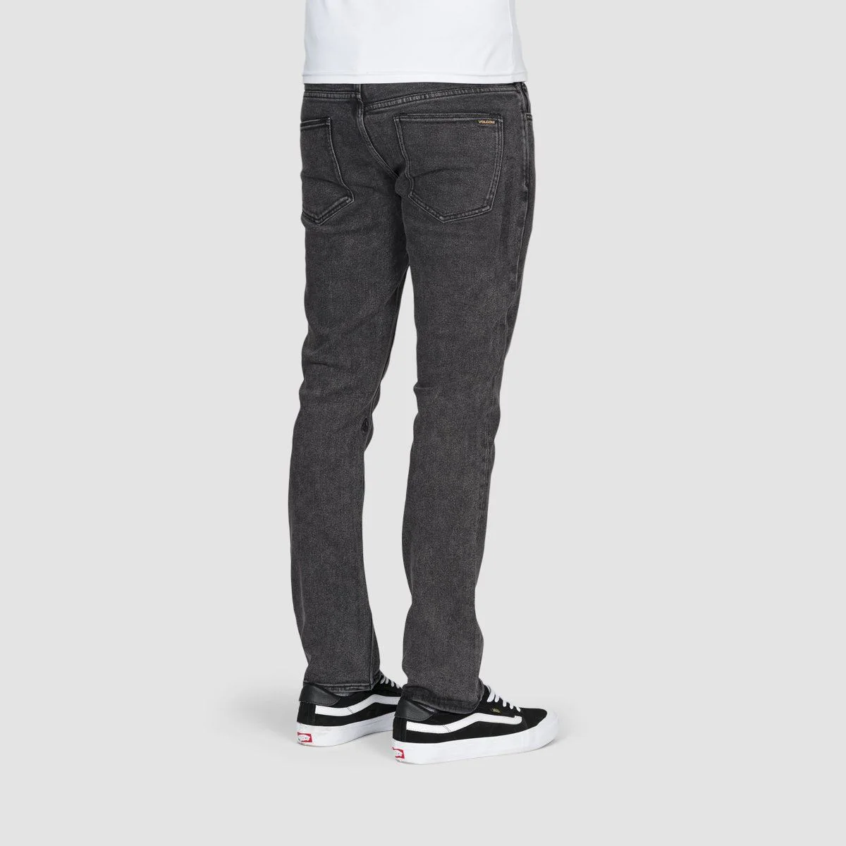 Volcom Vorta Slim Fit Jeans Light Acid Black - Image 2