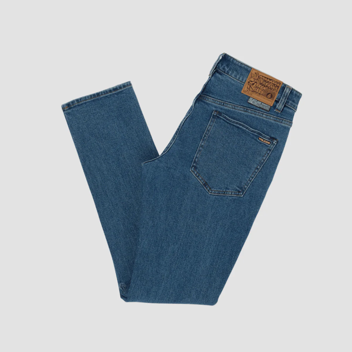 Volcom Vorta Slim Fit Jeans Washed Blue - Image 3