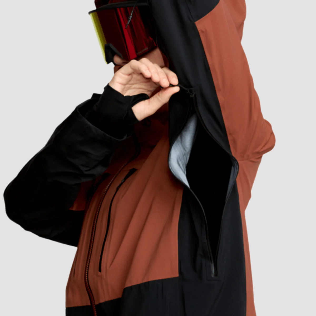 Volcom VS 3L Stretch Gore-Tex Snow Jacket Henna - Womens - Image 3