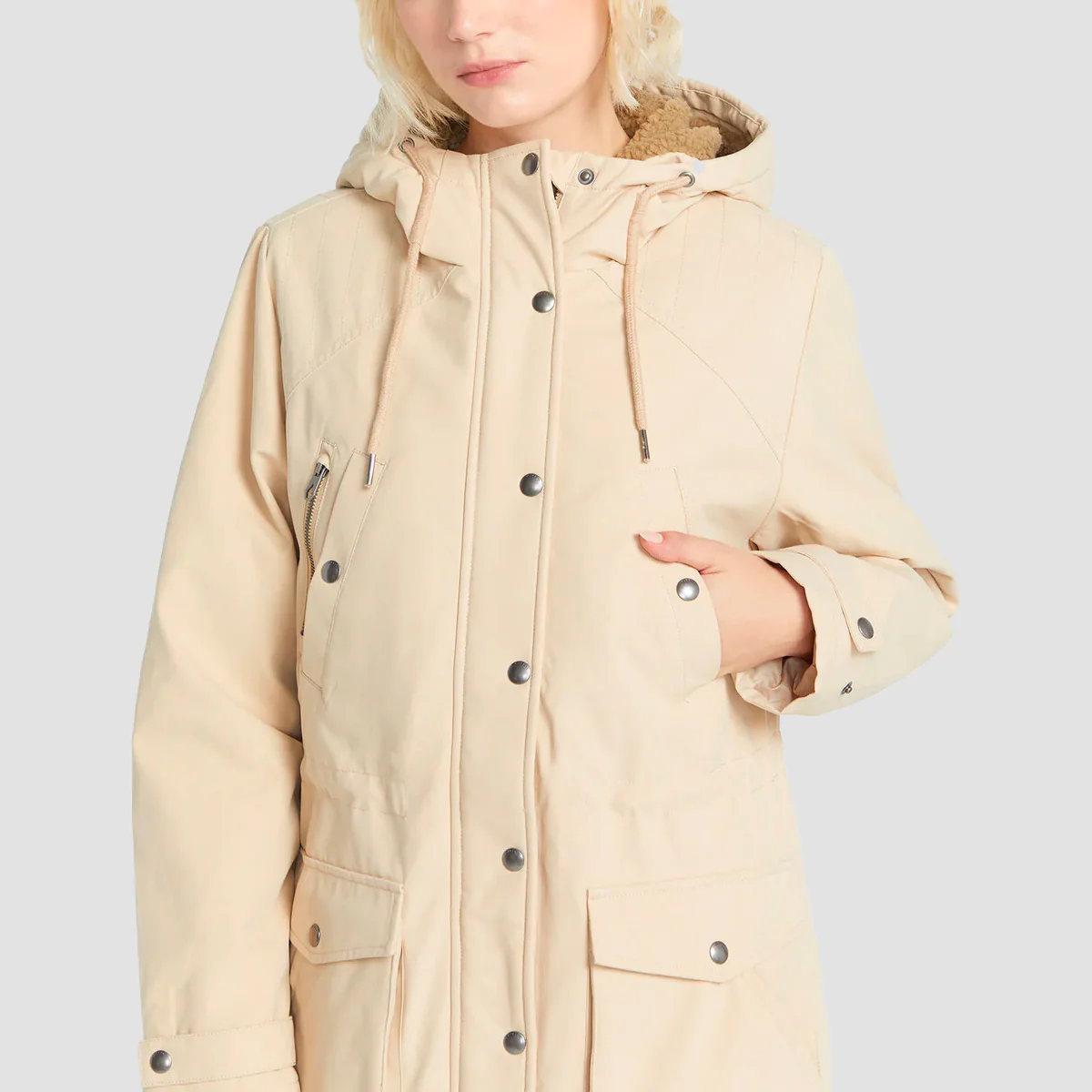 Volcom Walk On By 5K Parka Jacket Khaki - Womens - Image 6