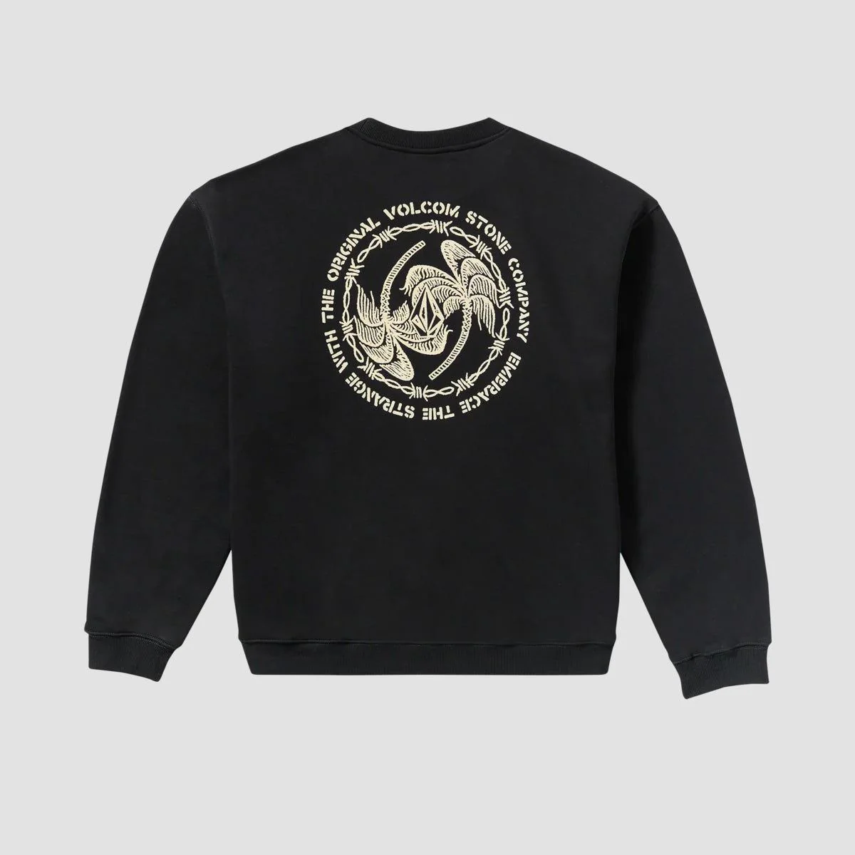 Volcom Watanite Crew Sweatshirt Black - Image 2