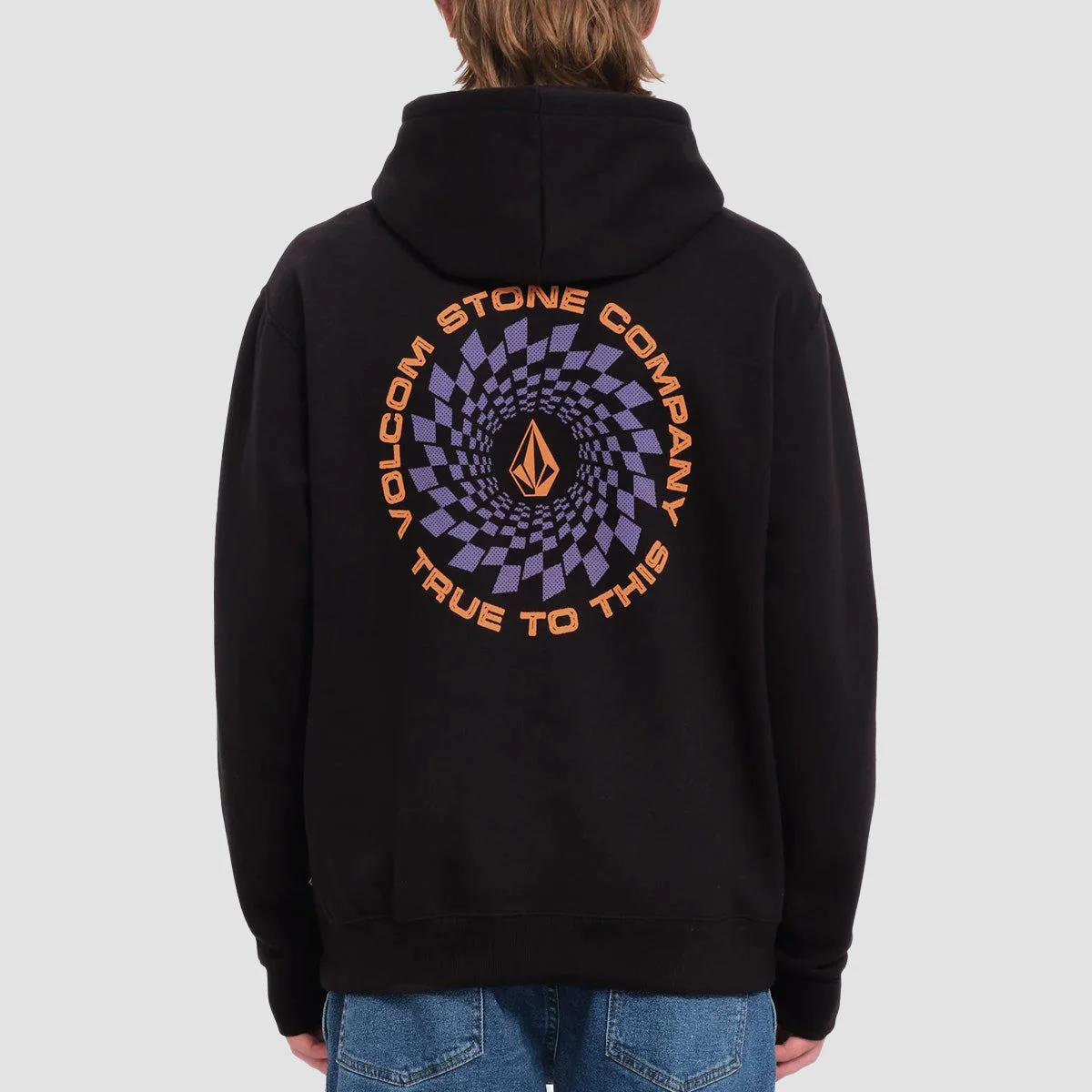 Volcom Watanite Pullover Hoodie Black - Image 2