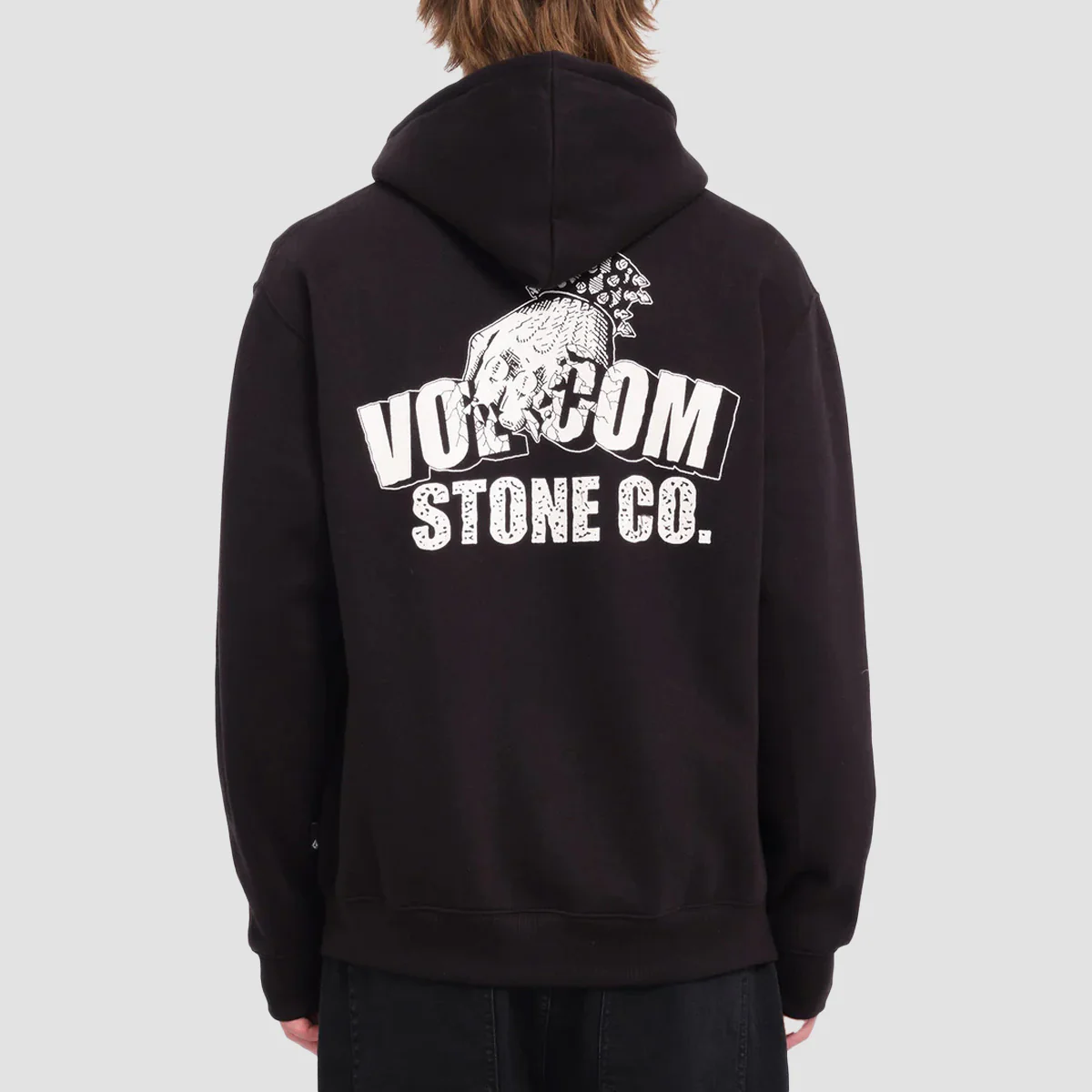Volcom Watanite Zip Hoodie Black - Image 2