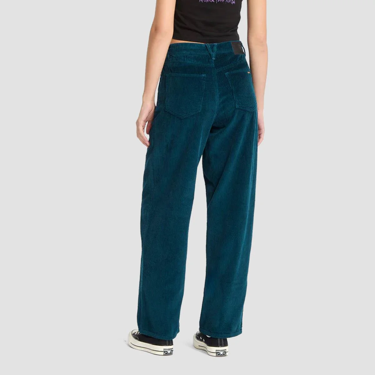Volcom Weellow II Corduroy Trousers Emerald Green - Womens - Image 2