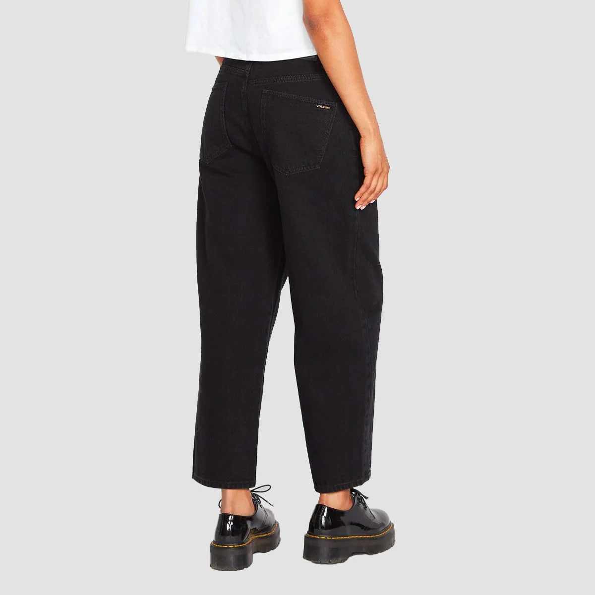 Volcom Weellow Loose Fit Jeans Black - Womens - Image 2