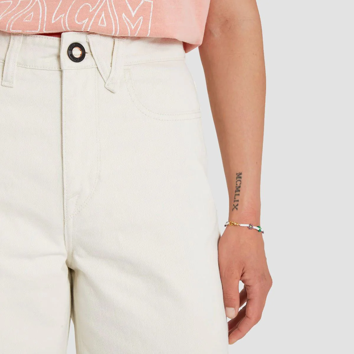 Volcom Weellow Loose Fit Jeans Cloud - Womens - Image 3