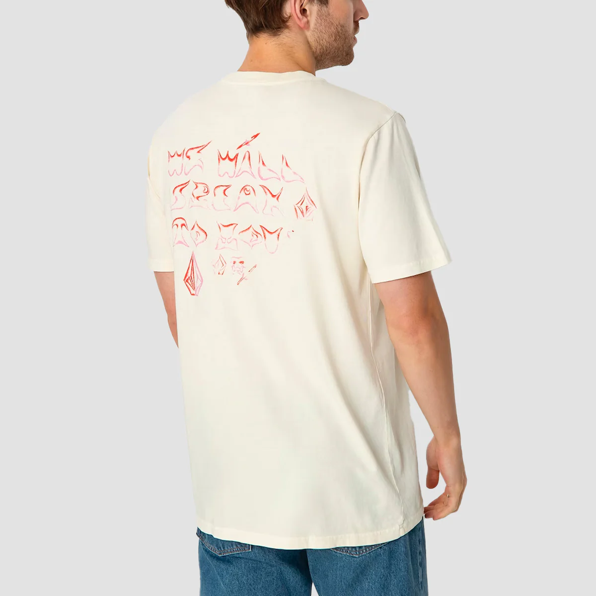 Volcom We'll Speak To You FA Sam Ryser T-Shirt Off White - Image 2