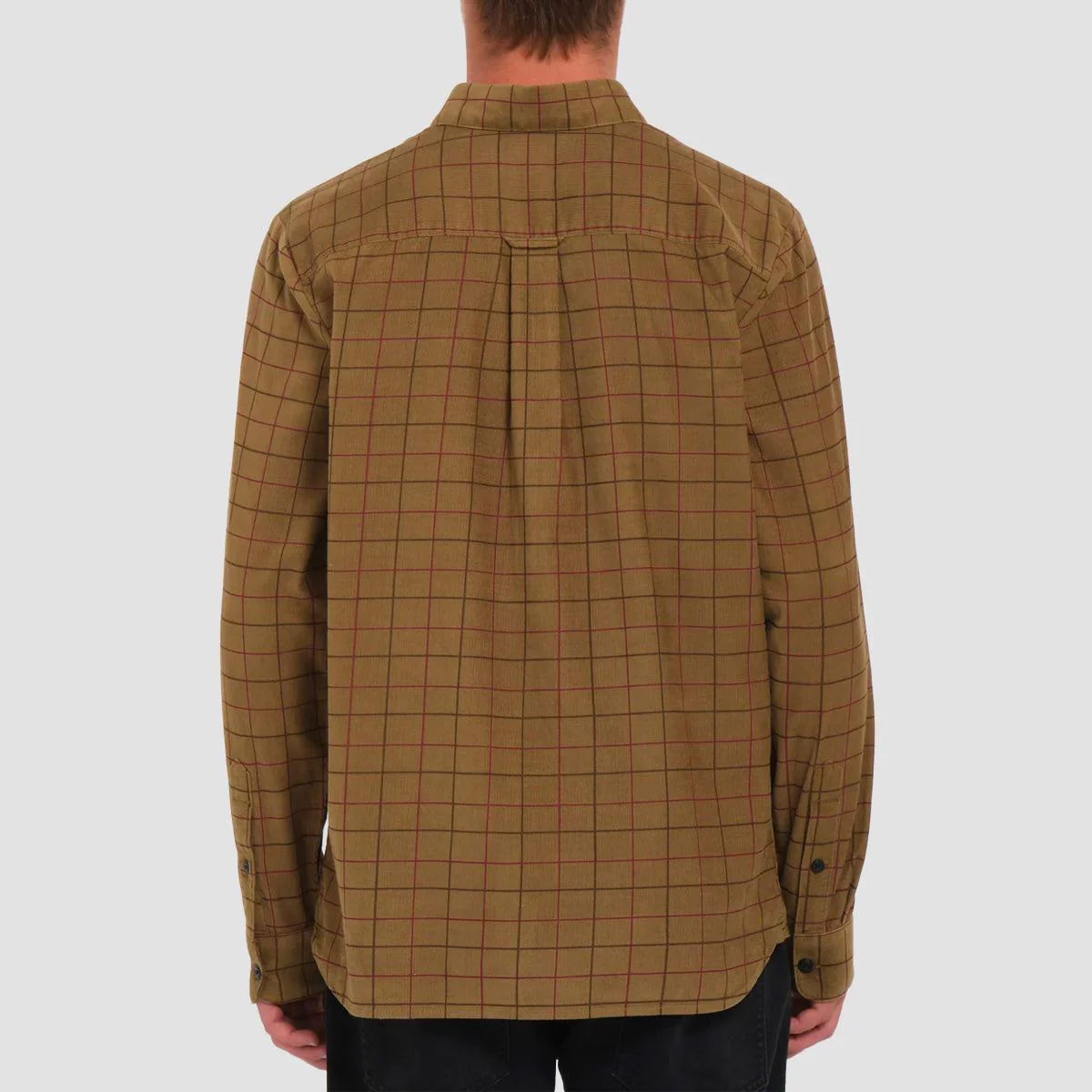Volcom Zander Longsleeve Shirt Dark Khaki - Image 2