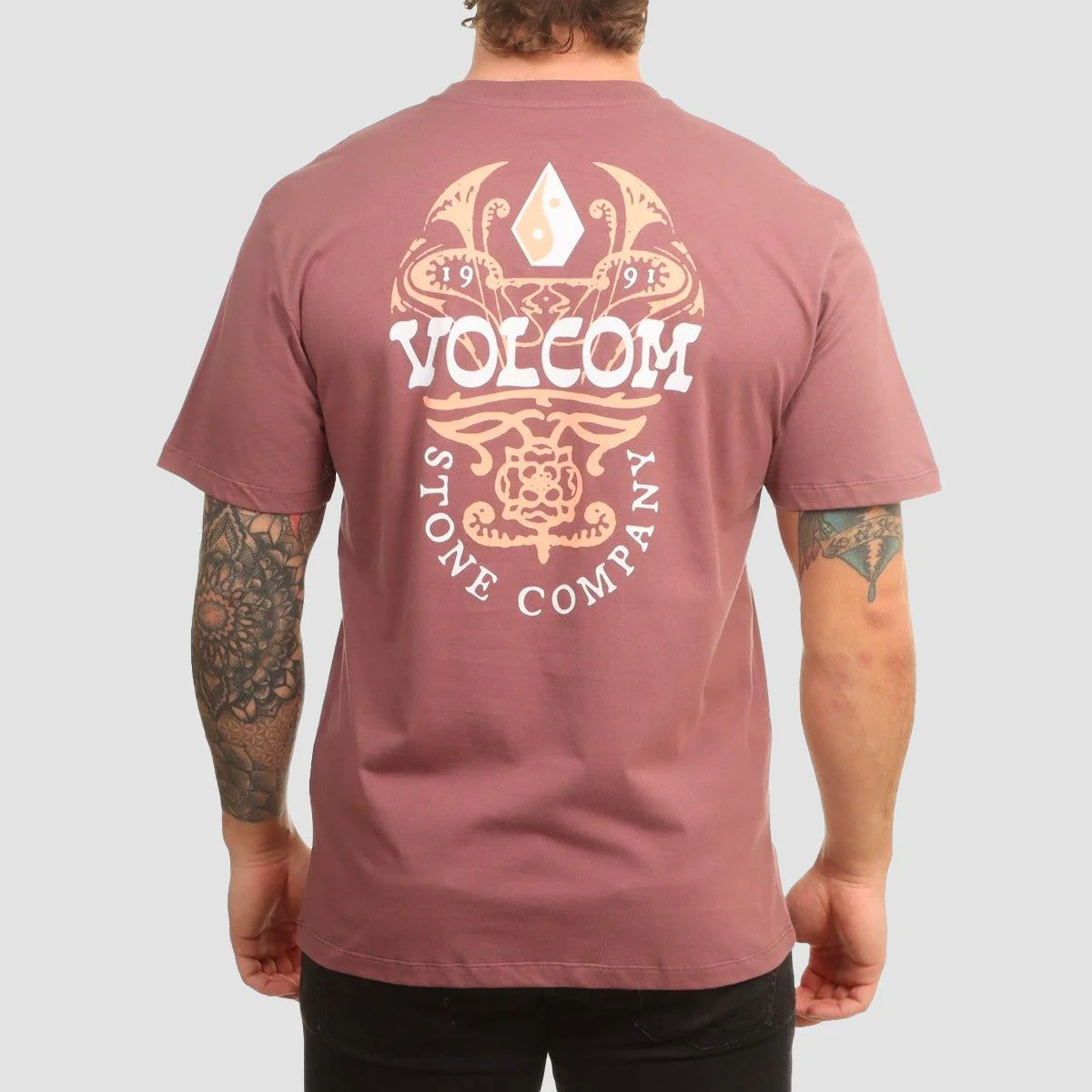 Volcom Zenner T-Shirt Bordeaux Brown - Image 2