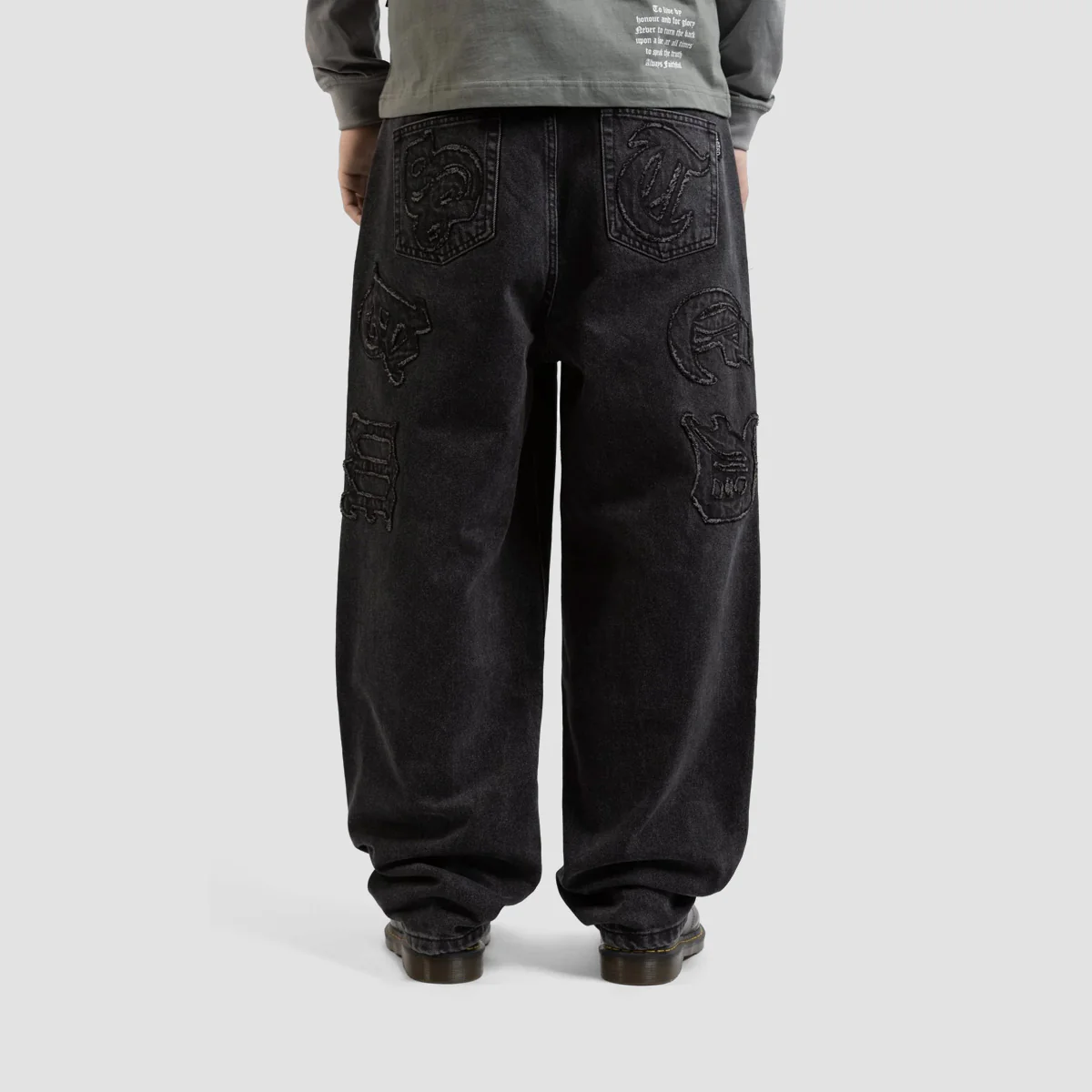 Wasted Paris Kingdom Curve Destroy Casper Baggy Fit Jeans Faded - Image 2