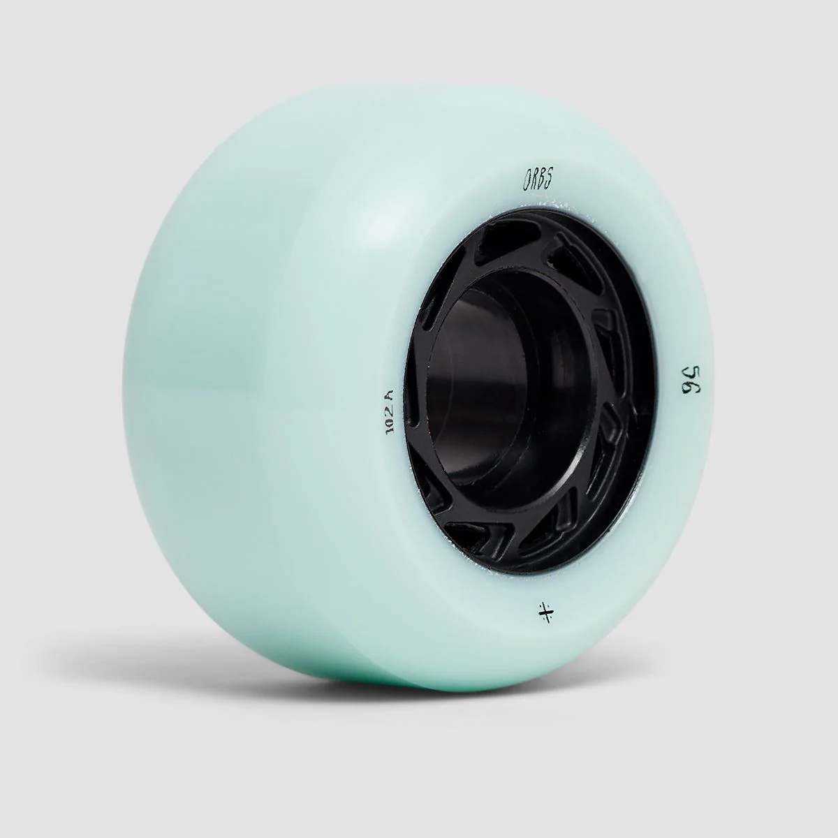 Welcome Orbs Ghost Lites 102A Skateboard Wheels Light Blue/Black 56mm - Image 2