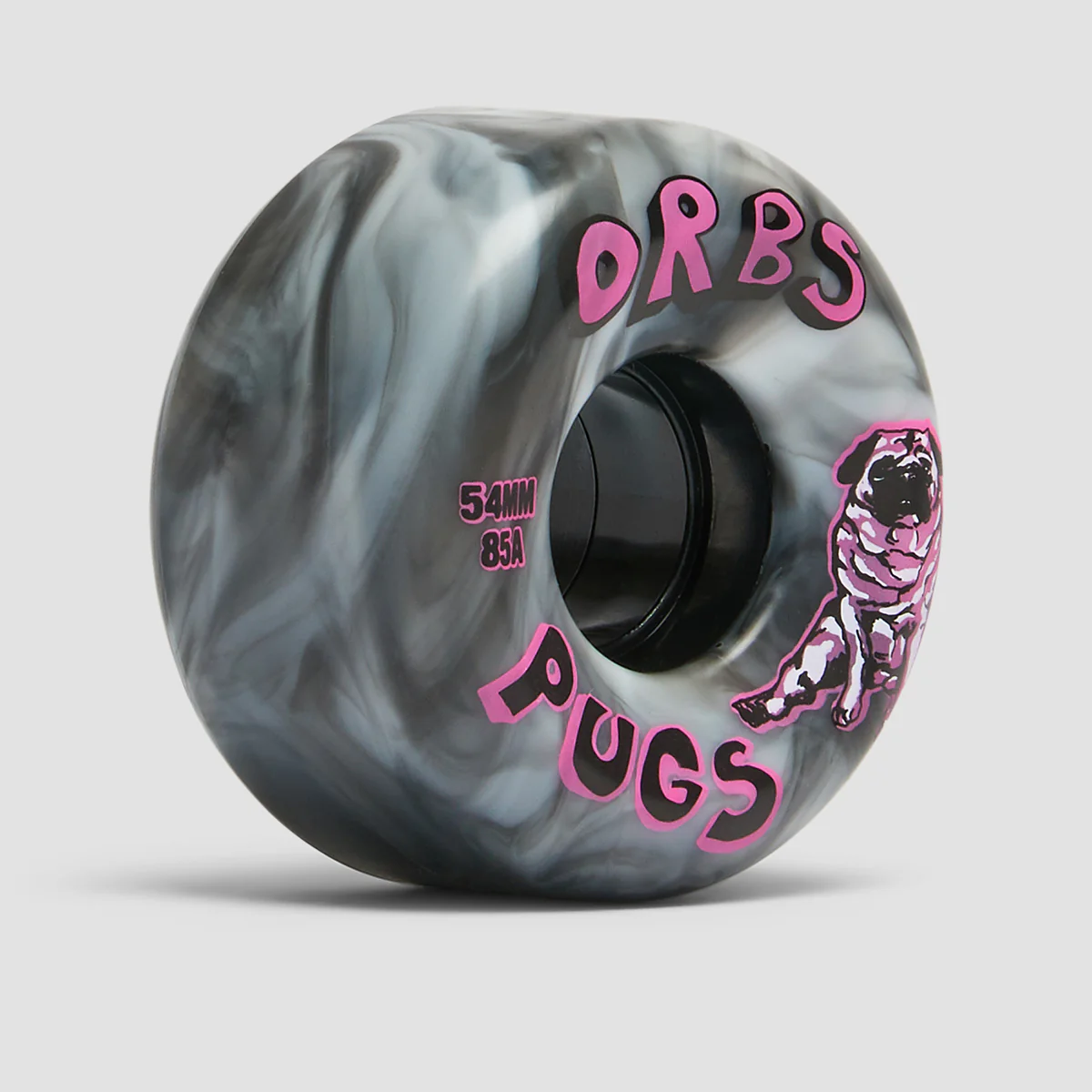 Welcome Orbs Pugs Swirls Conical 85A Wheels Black/White 54mm - Image 2