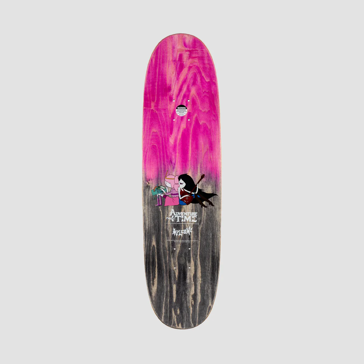 Welcome X Adventure Time Princess Power on Son of Boline Skateboard Deck Pink/Black Gradient Veneer - 8.8" - Image 2
