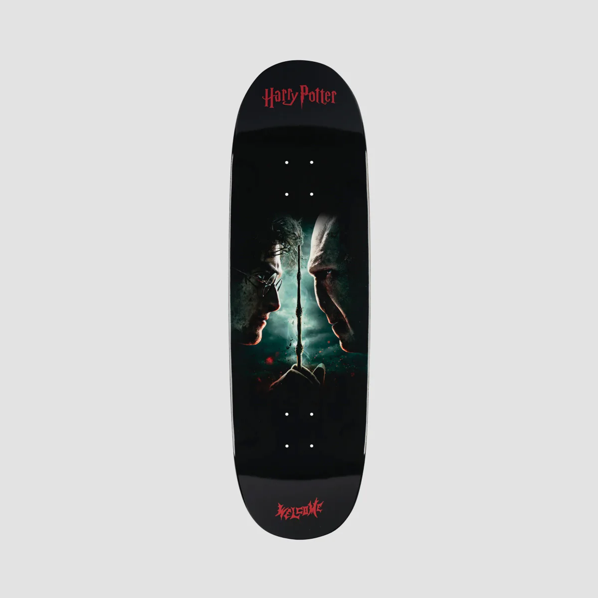 Welcome X Harry Potter Finale on Boline 2.0 Skateboard Deck Black Dip - 9.5"
