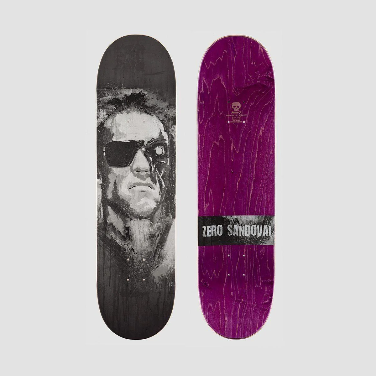Zero 80's Series Terminator Tommy Sandoval Skateboard Deck - 8.375" - Image 2