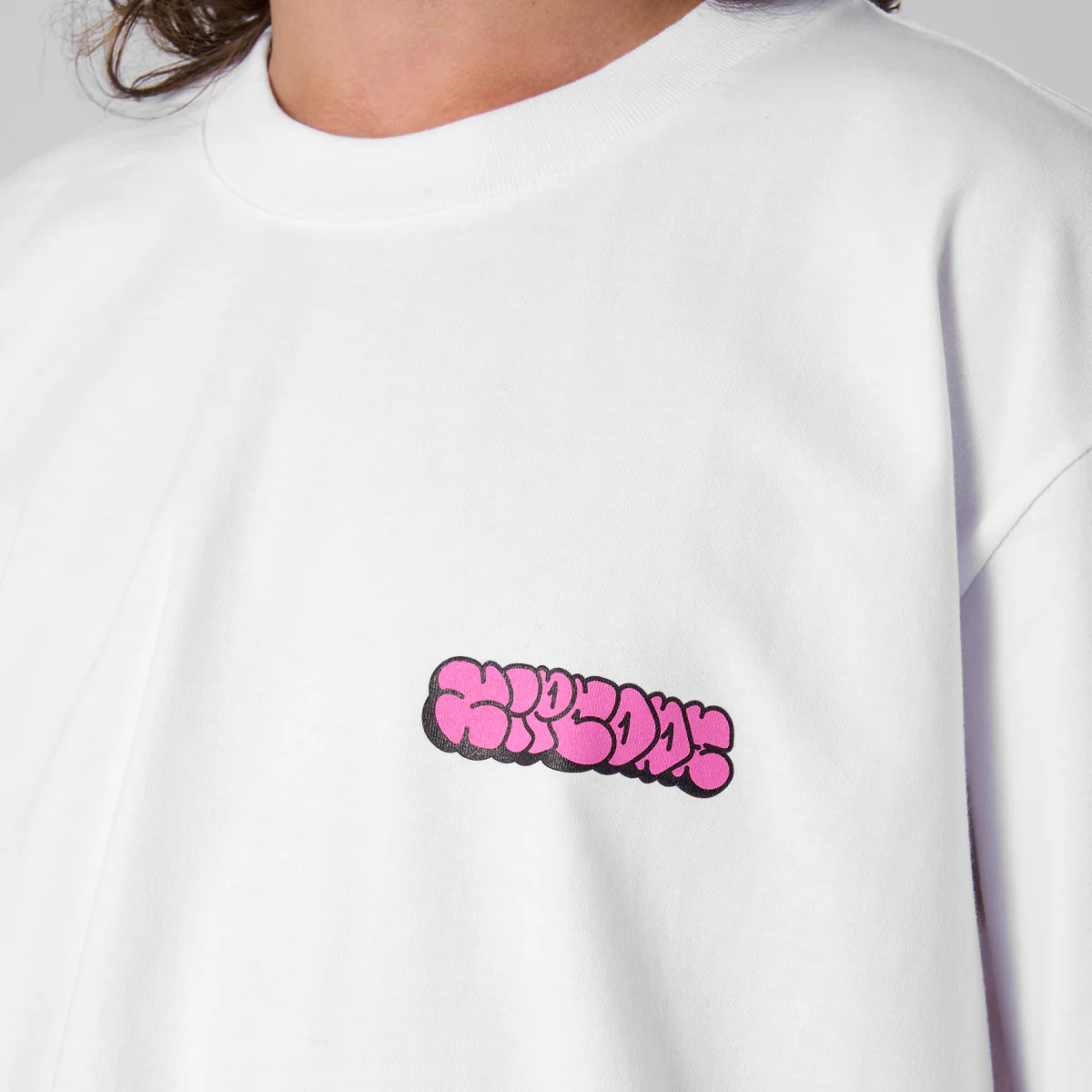 Zipcode Eye Out Oversized T-Shirt White - Image 3