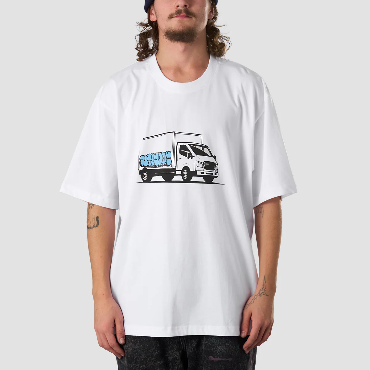 Zipcode Truck Oversized T-Shirt White